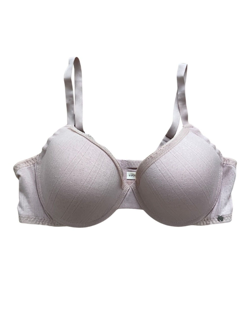 Lucky 42D Plus Size Brand Blush Pink/Lavender   Molded T-Shirt Bra #0138